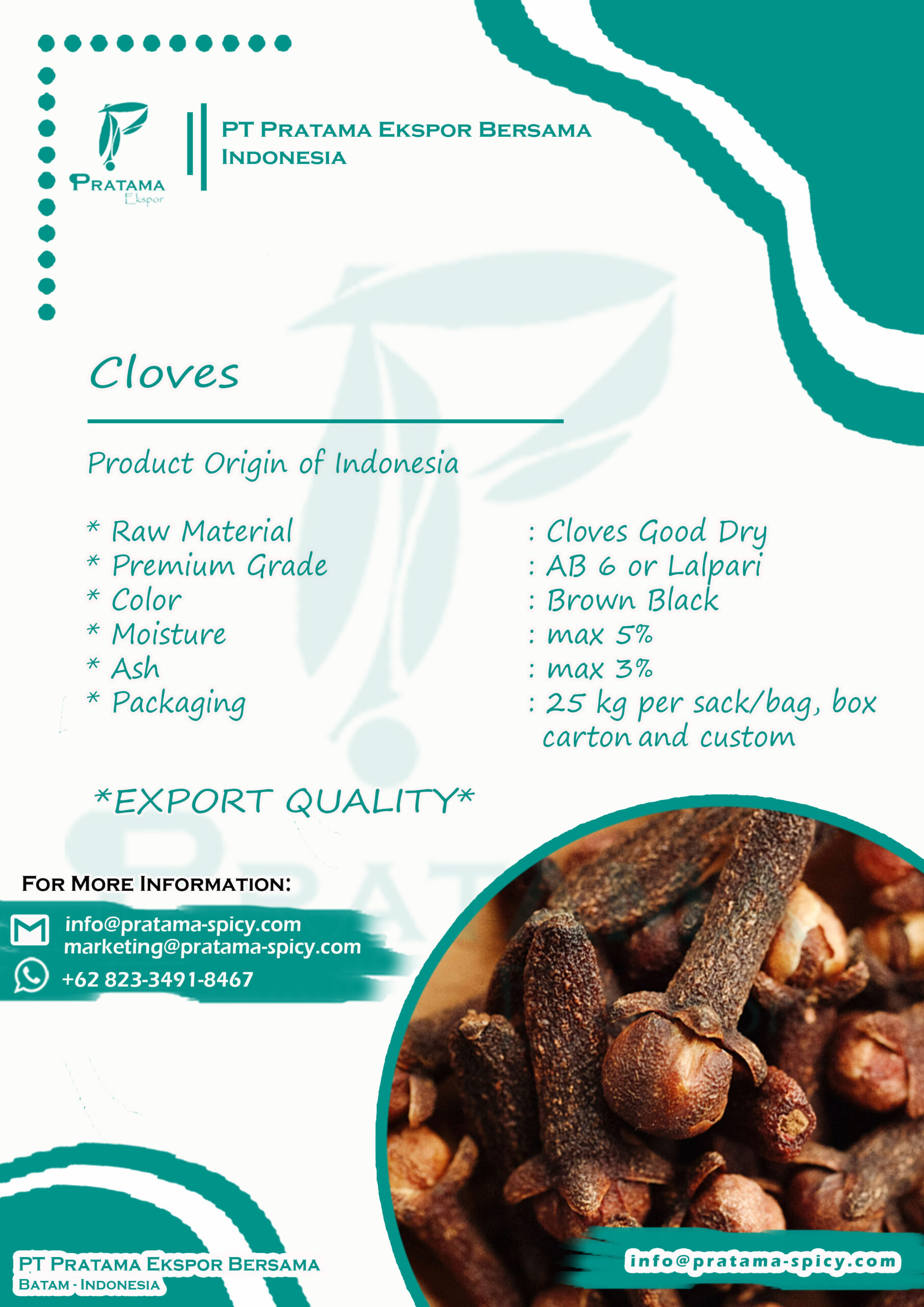 Design Poster Rempah Cengkeh Update