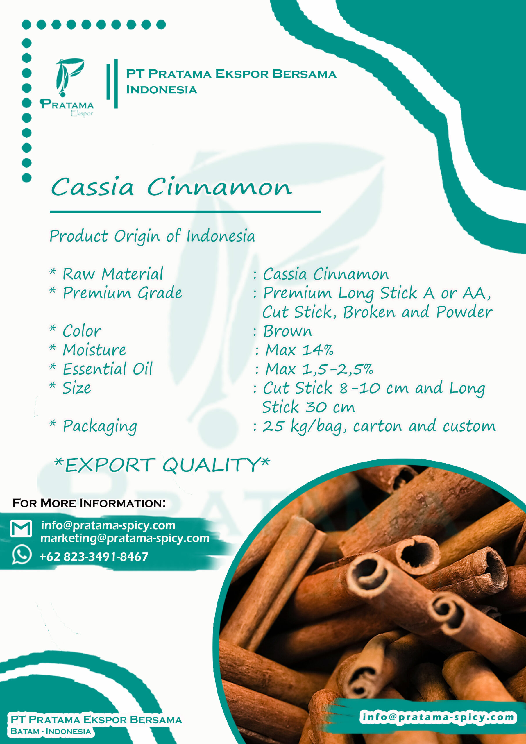 Design Poster Rempah Kayu Manis Update